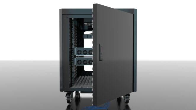 18U 35″ Depth Under Desk Sound Proof Server Cabinet SP 18.900 photo