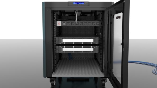 12U 35″ Depth Foor Standing Sound Proof Server Cabinet SP 12.900 photo