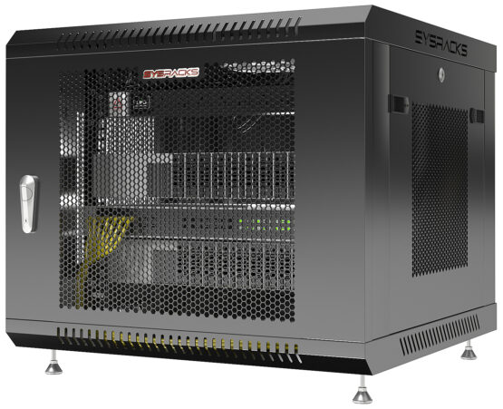 Armoire murale 9U 24″ de profondeur 19″ en maille SRW 9.600M Photo