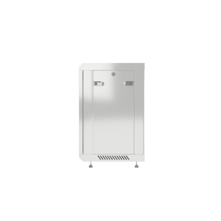 12U 18″ Depth Wall Mount 19″ GREY Enclosure photo