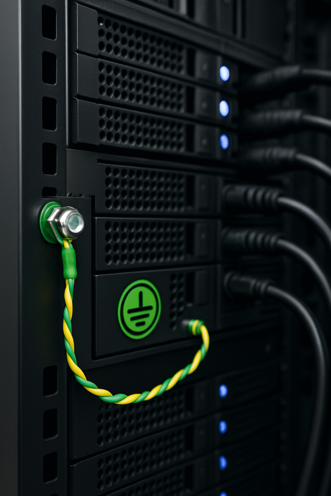 Sécurité électrique des racks serveurs informatiques